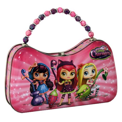 Little Charmers Scoop Purse with Beaded Handle Tin Tote